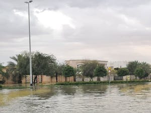 The recent storm has caused rainwater to sweep into residential areas, with videos posted about cars in Dubai being stranded and flooded shopping malls (Photo courtesy of Wikimedia Commons / CherryPie94. April 16, 2024).