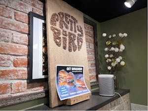 Pretty Bird Coffee checks all the boxes students look for when choosing a new study space. (Photo courtesy of Riley Eisenbeil)