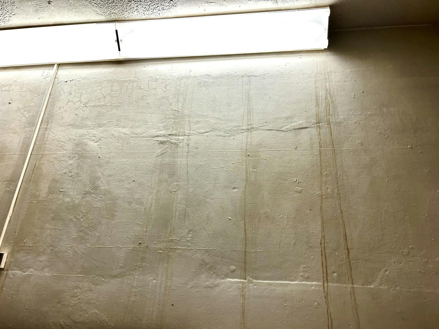 Leaking water in the towers results in an uncleanly, uncomfortable living environment. (Photo by Briana Keenan / Correspondent)