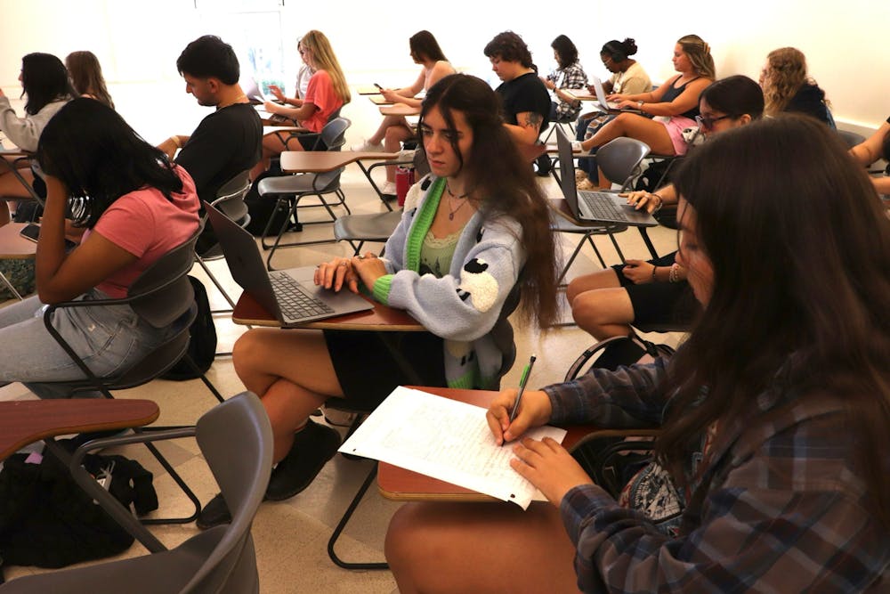 <p><em> Showing up to class every week and paying attention should matter (Photo by Brooke Zevon / Staff Photographer).</em></p>