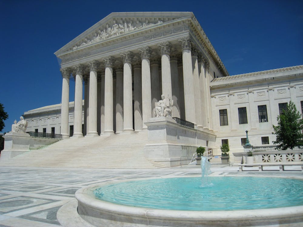 <p>The Supreme Court ruled that admissions policies of Harvard and the University of North Carolina violated the Fourteenth Amendment’s Equal Protection Clause (Photo by Daderot, Public domain, via <a href="https://commons.wikimedia.org/wiki/File:Oblique_facade_3,_US_Supreme_Court.jpg" target="">Wikimedia Commons</a>).</p>
