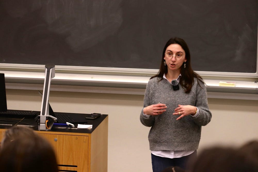 <p><em>The dominance of invasive species on campus prevents native plants from thriving, which many wildlife rely on for food. (Photo by Brooke Zevon / Staff Photographer)</em></p>