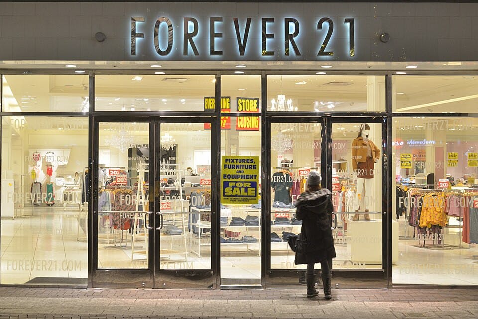 Forever 21 will be closing its stores after filing for its second bankruptcy. (Photo courtesy of Wikimedia Commons / Raysonho @ Open Grid Scheduler, Nov. 17, 2019)