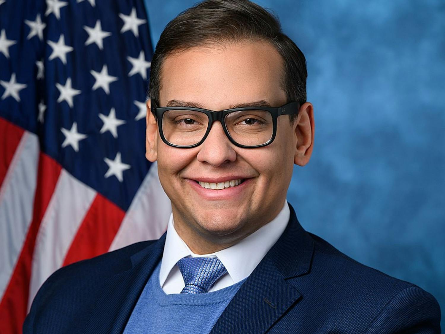 Federal prosecutors have accused Rep. George Santos of stealing donor’s identities and fraudulently ringing up tens of thousands of dollars on their credit cards in unauthorized charges (Photo courtesy of Wikimedia Commons/“Rep. George Santos Official Portrait” by U.S. House Office of Photography. December 2, 2022). 