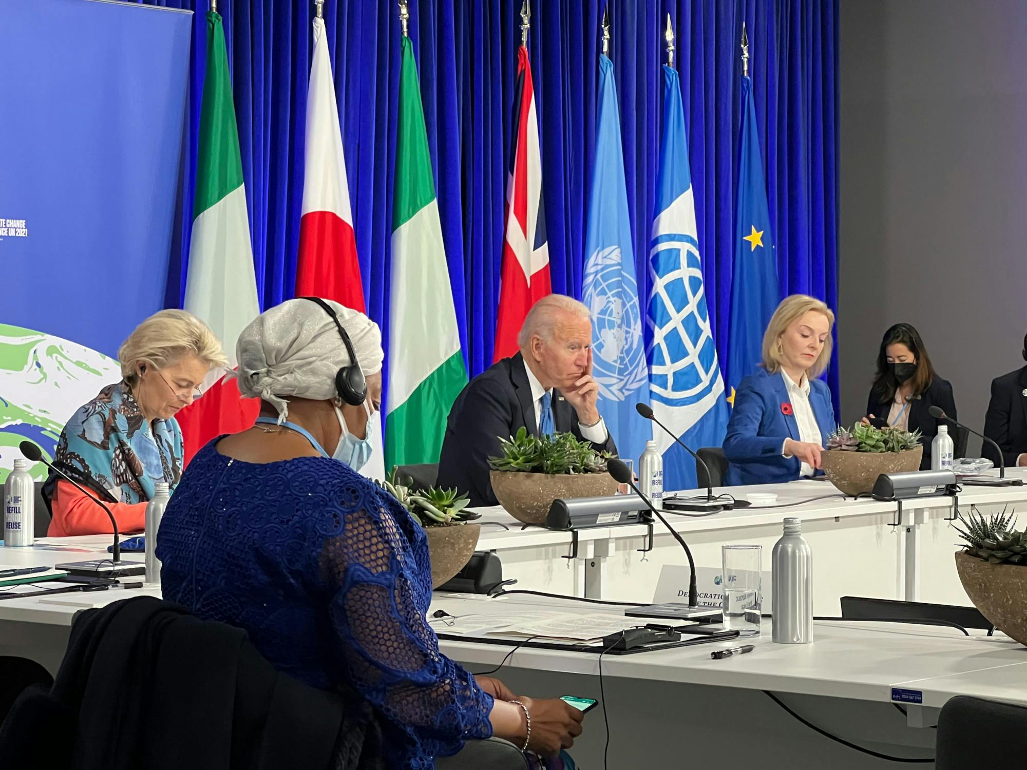 COP26 attendees include over 100 world leaders, including President Joe Biden, Prime Minister Boris Johnson of Britain and Prime Minister Narendra Modi of India. Notably absent are President Xi Jinping of China and President Vladimir Putin of Russia, despite their nations being among the highest emitters of greenhouse gases(Flickr).