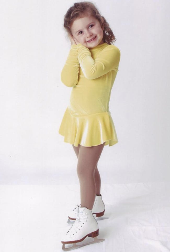 Kendal Plumstead at the start of her figure skating career (Photo courtesy of Kendal Plumstead).