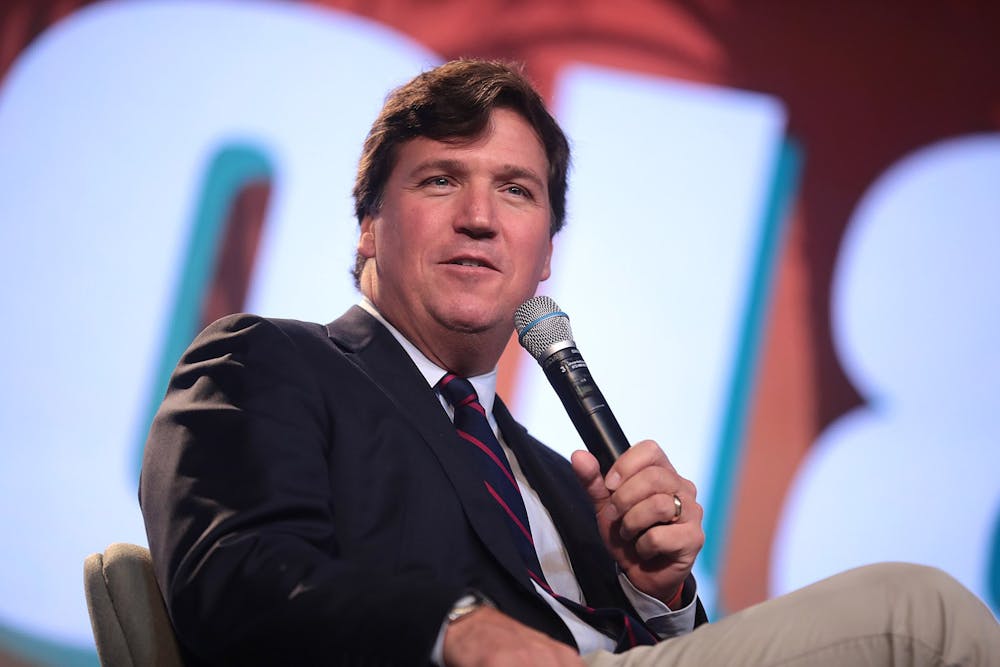<p><em>Top-rated Fox News anchor Tucker Carlson was suddenly fired on April 24 following ongoing controversies surrounding his show and comments he had made on and off-air (Photo courtesy of Wikimedia Commons/“</em><a href="https://commons.wikimedia.org/wiki/File:Tucker_Carlson_(32618466178).jpg" target=""><em>Tucker Carlson</em></a><em>” by Gage Skidmore. December 18, 2021). </em></p>