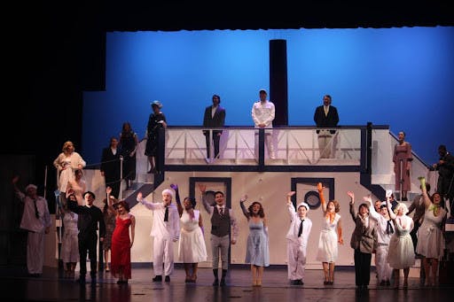 TCNJ Musical Theatre performing “Bon Voyage.” (Photo courtesy of Bella Moitoso)