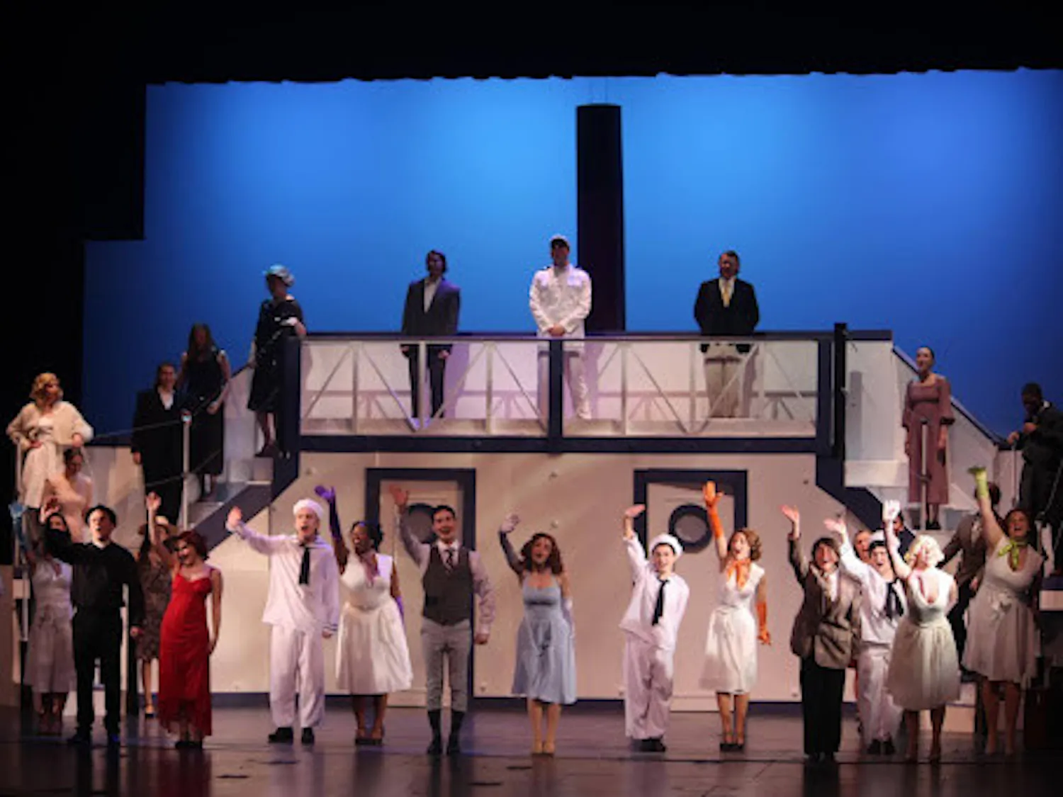 TCNJ Musical Theatre performing “Bon Voyage.” (Photo courtesy of Bella Moitoso)