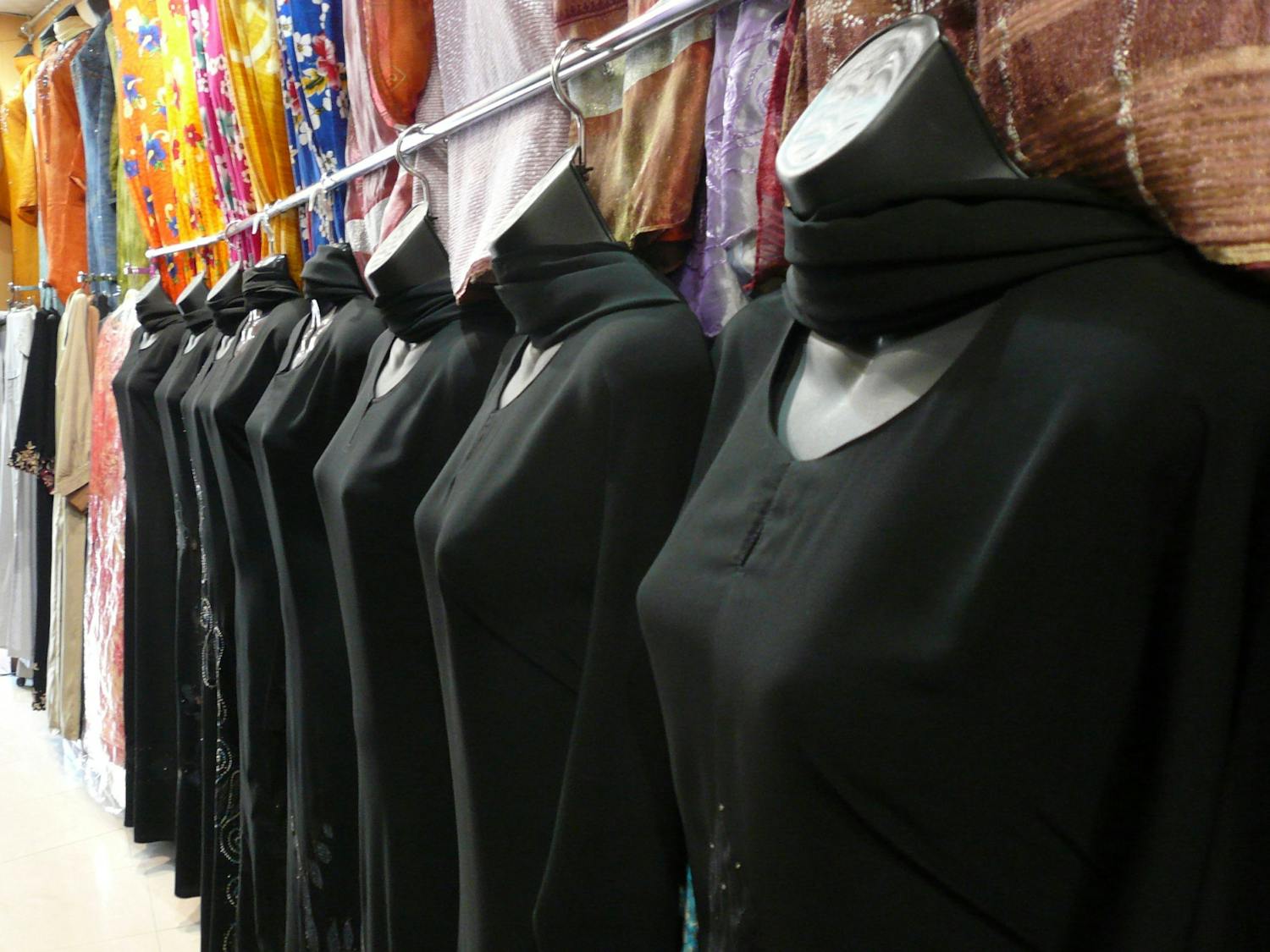 France recently declared a ban on long robes in state schools (Photo courtesy of Flickr /“Abaya fashions” by Lars Plougmann. November 23, 2014). 