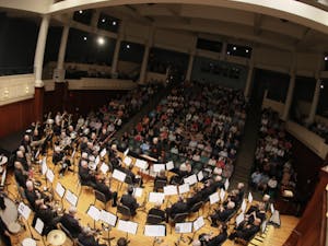 The Blawenburg Band performing a concert to a filled auditorium. (Photo courtesy of Linda Garvey)