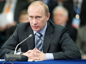 Vladimir Putin, the President of Russia, is causing worldwide tension and distress that he will use military force to “integrate” Russia and Ukraine (Flickr / “Vladmir Putin” / Mitya Aleshkovsky).