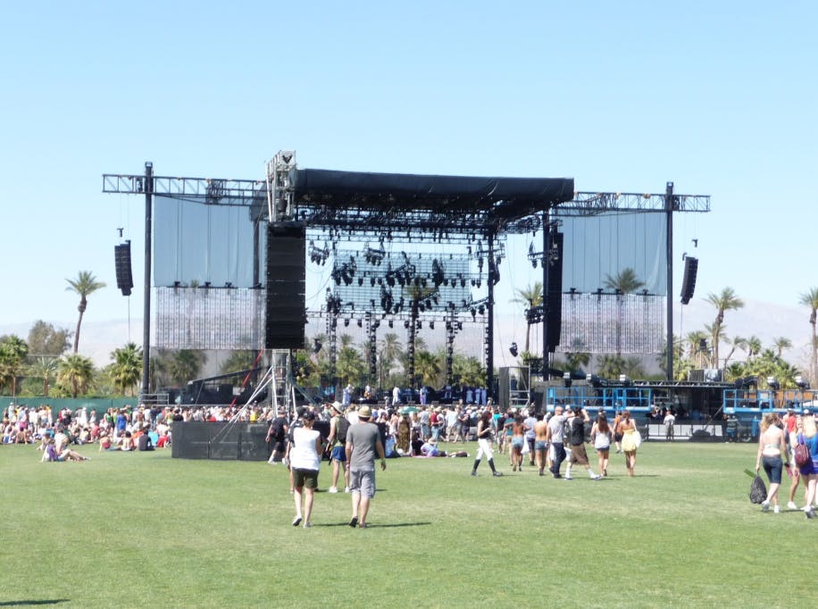 Coachella is a big-time music festival held once a year usually at the Empire Polo Club in Indio, California (Photo courtesy of Flickr / by Fred Von Lohmann / April 19, 2009). 