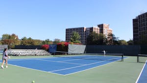The College's tennis courts (Photo courtesy of Albert Nunez / Staff Photographer). 