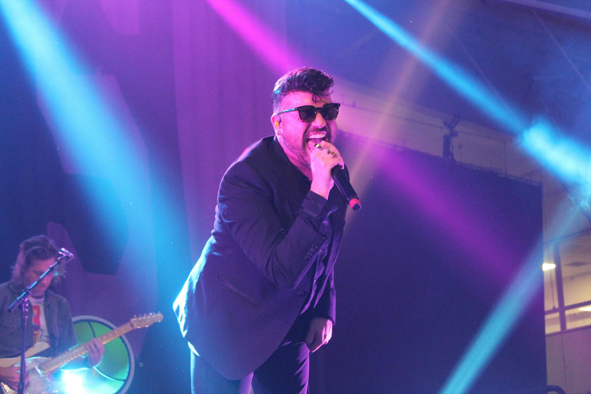 Tyler Glenn, the lead singer of the band, drew everyone in with his energy, making it easy for first-time listeners to enjoy their music (Photo by Elizabeth Gladstone / Multimedia Coordinator).