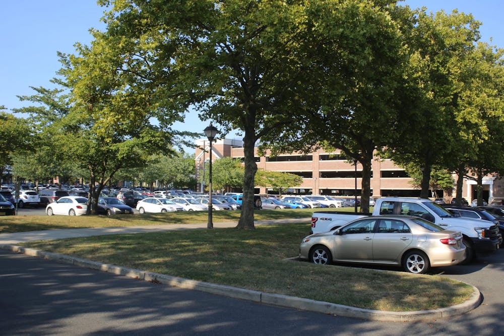 <p><em>Parking at the College is experiencing some updates (Photo by Kylie Macallister / Staff Photographer).</em></p>