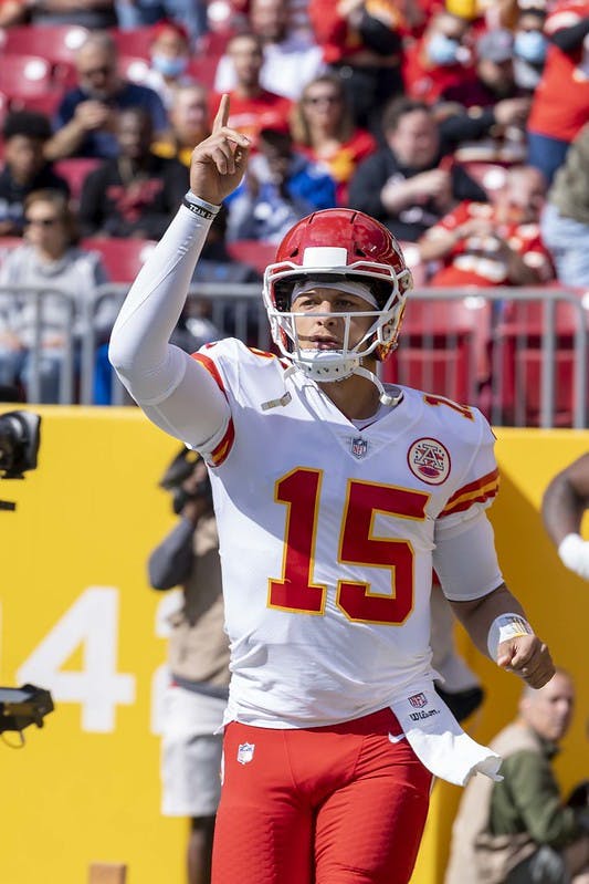 Chiefs quarterback Patrick Mahomes looks to win his third Super Bowl (Photo courtesy of All-Pro Reels / Flickr).