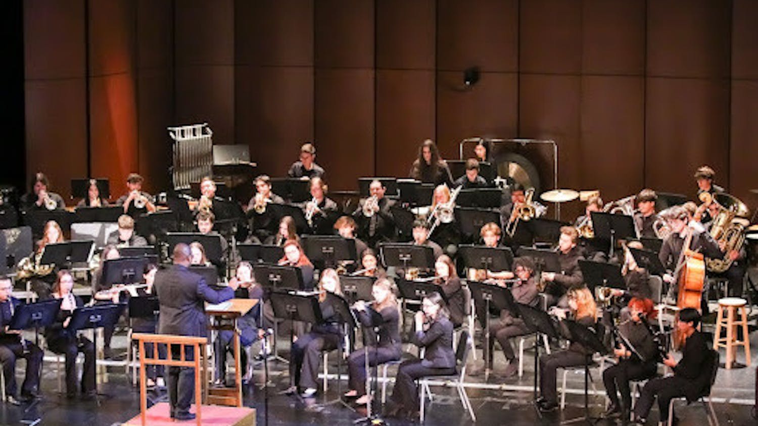 Concert Band set the tone for the evening by opening with “Celebration” by Randall Standridge. (Photo courtesy of John Bonacci)