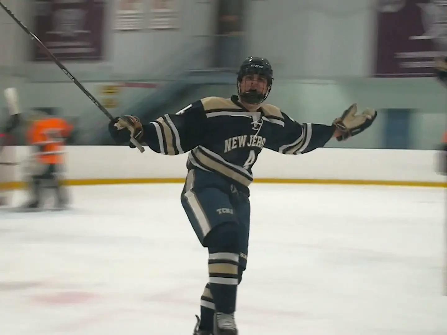 Lions freshman Kyle Gregory celebrates his goal. (Photo courtesy of Nick Kurti)