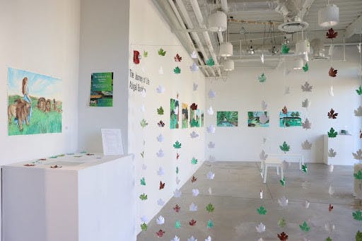 Abigail Buckley’s “The Journey of Life” in AIMM 119 (Photo by Brooke Zevon / Staff Photographer).