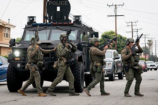 U.S. Immigration and Customs Enforcement and Removal Operations in uniform. (Image courtesy of Wikimedia Commons)