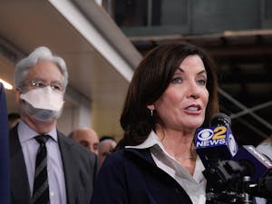 New York Governor Kathy Hochul signed a bill on Jan. 30 that expands the legal definition of rape to include a broader range of sexual assault in an effort to hold perpetrators accountable and protect survivors (Photo courtesy of Wikimedia Commons / “Gov. Kathy Hochul speaks during the Maimonides Visit” by Marc A. Hermann / MTA. CC-BY-2.0. April 12, 2022).