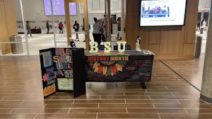 The College’s BSU Black Business Pop-Up Shop shines light on local talent during Black History Month (Photo by Parisa Burton / Staff Writer).