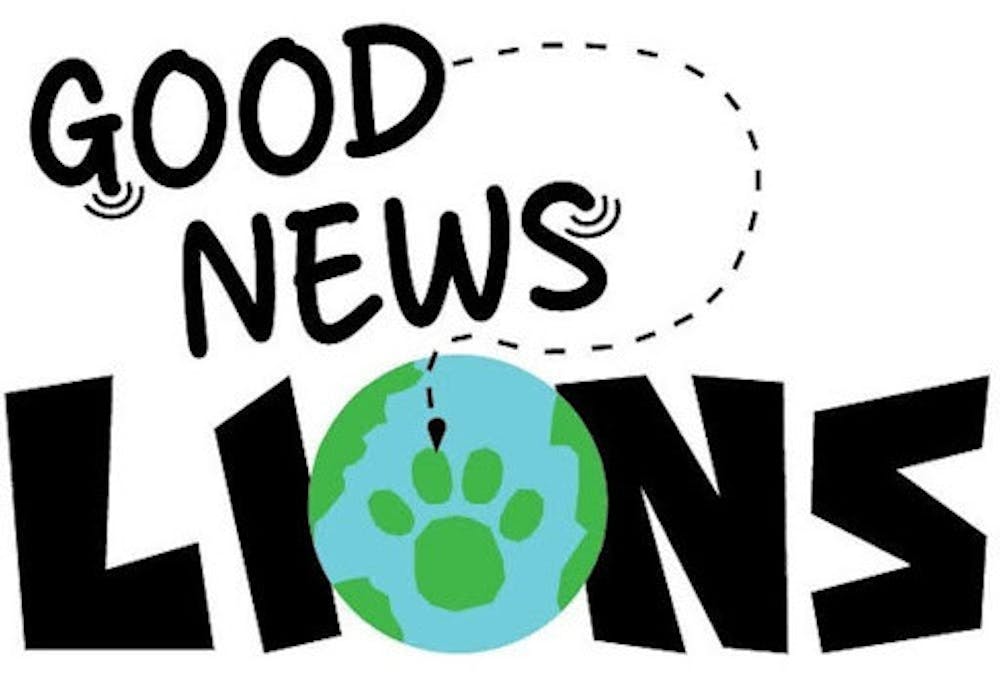 <p><em>The theme of this week’s Good News Lions article is climate change solutions and endangered animal recoveries. (Graphic by Sandra Abrantes)</em></p>