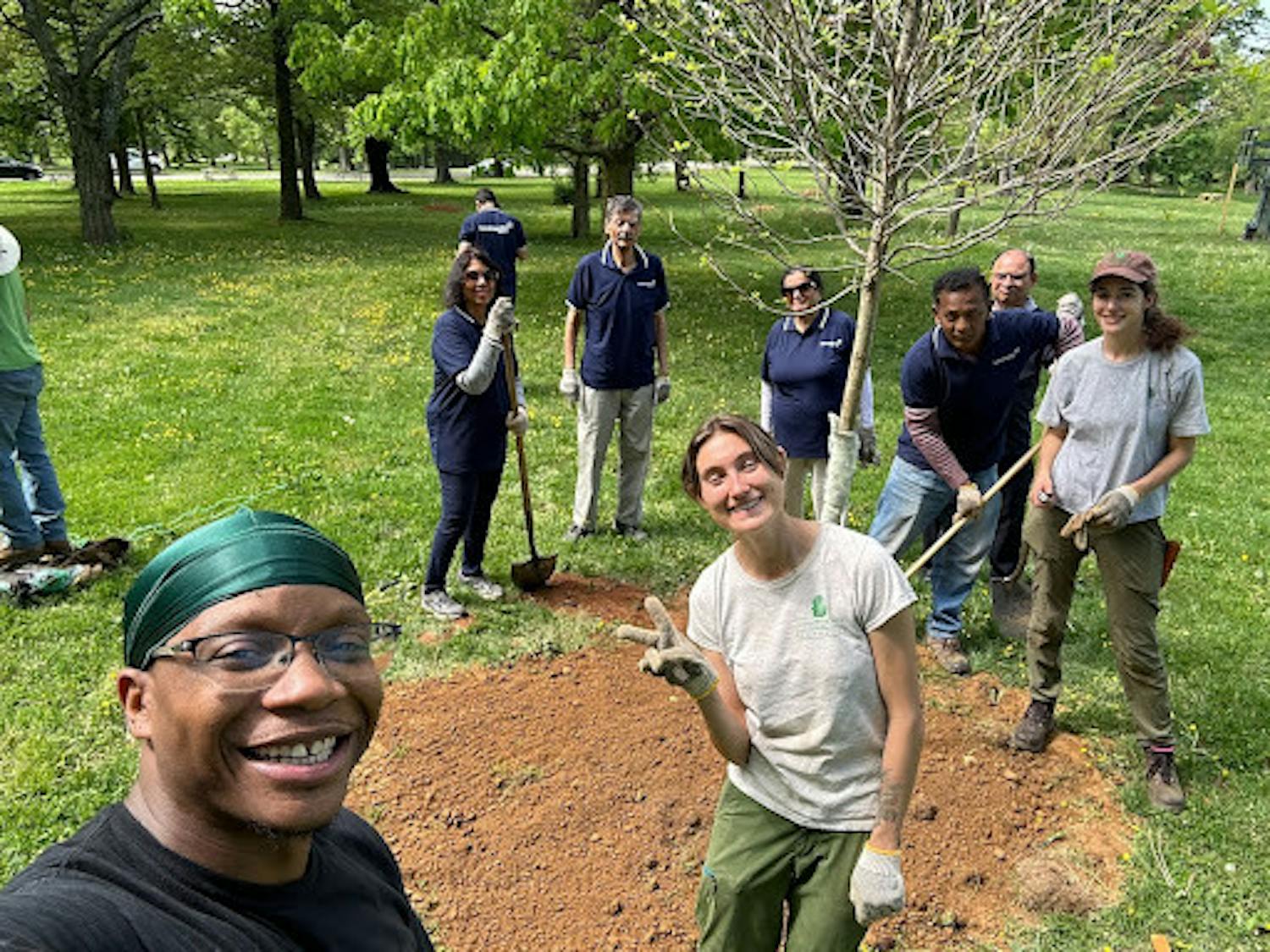 Trenton Green Team tree planting (Photo courtesy of the Trenton Green Team).