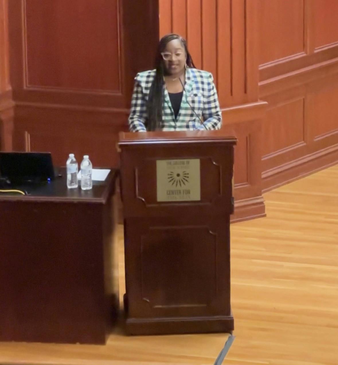 Blain is a former professor at the College. (Photo by Andre Paras / Video Editor)﻿