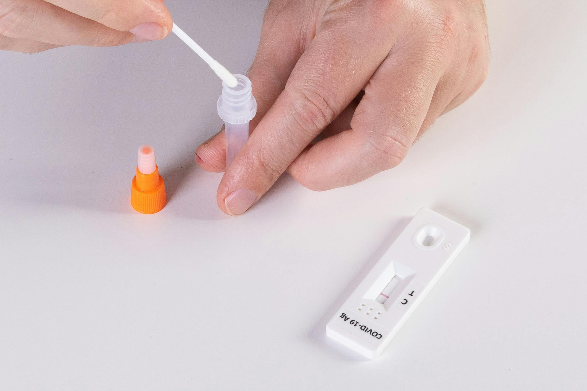 The United States Food and Drug Administration recently approved an at-home test for flu and COVID-19 (Photo courtesy of Flickr/“Making a Covid 19 home self test” by Jernej Furman. September 29, 2021). 