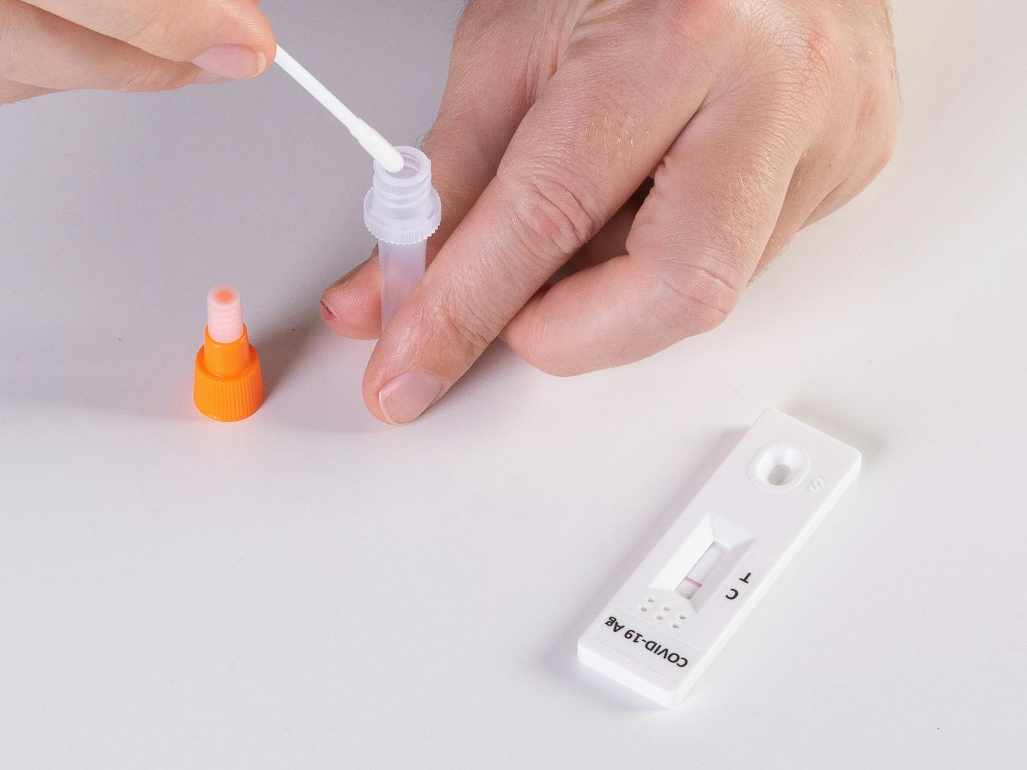 The United States Food and Drug Administration recently approved an at-home test for flu and COVID-19 (Photo courtesy of Flickr/“Making a Covid 19 home self test” by Jernej Furman. September 29, 2021). 