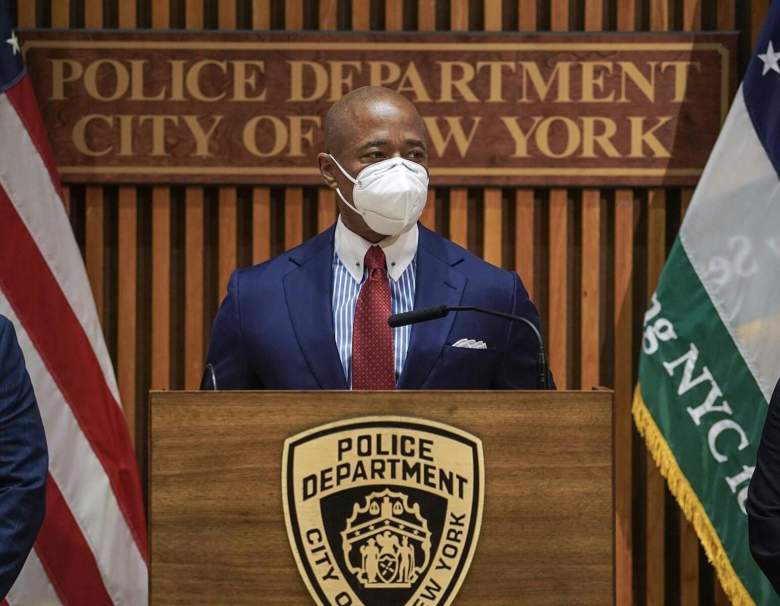 In a recent back-and-forth between New York City Council and New York City Mayor Eric Adams, the NYC Council voted to override Adams’ veto on two criminal justice bills (Photo courtesy of Wikimedia Commons / “MTA Chair and CEO Lieber and Mayor Adams Honor Police Officers and Civilians Who Helped Apprehend Subway Shooting Suspect (52018465571)” by Marc A. Hermann / MTA. CC-BY-2.0. April 20, 2022). 