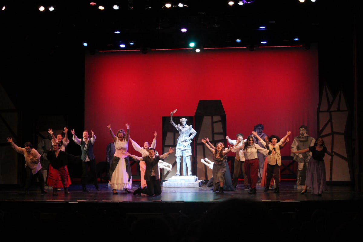 The cast of “Something Rotten!” (Photo by Mckenna Super) 