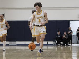Sophomore guard Nick Koch has been the leader of the College&#x27;s title winning offense this season (Photo courtesy of Elizabeth Gladstone / Multimedia Coordinator).
