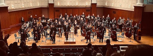 TCNJ Orchestra reenacted the works of Beethoven, Wagner, Offenbach and more at its concert led by Uli Speth. (Photo courtesy of Abigail Holliday)