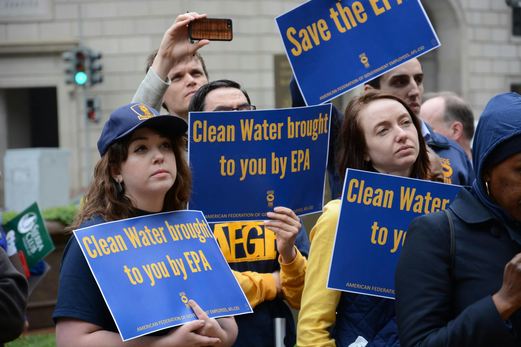 The EPA will no longer have the power to broadly regulate emissions, a power that will now be held by state governments. (Flickr / “EPA Union Rallies Outside DC Headquarters” by Chelsea Bland/ AFGE. April 25, 2018).