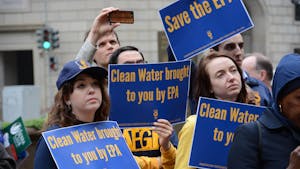 The EPA will no longer have the power to broadly regulate emissions, a power that will now be held by state governments. (Flickr / “EPA Union Rallies Outside DC Headquarters” by Chelsea Bland/ AFGE. April 25, 2018).