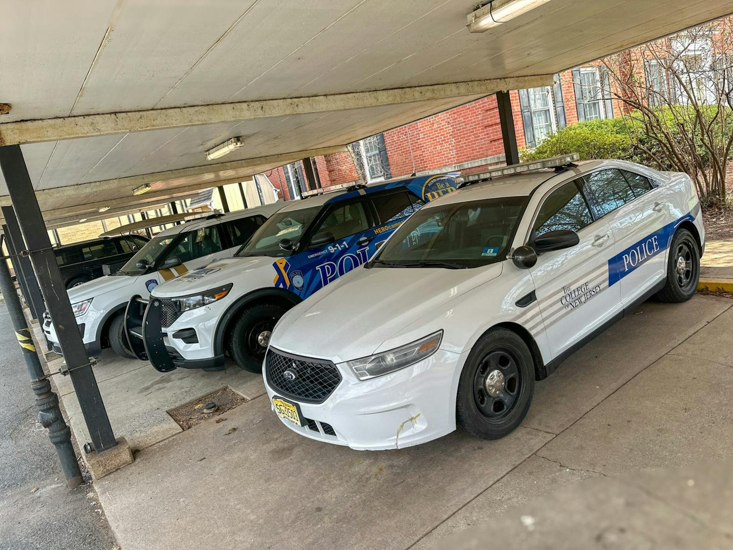 Campus Police reported to Lot 13 on April 5. (Photo by Andre Paras / Video Editor)