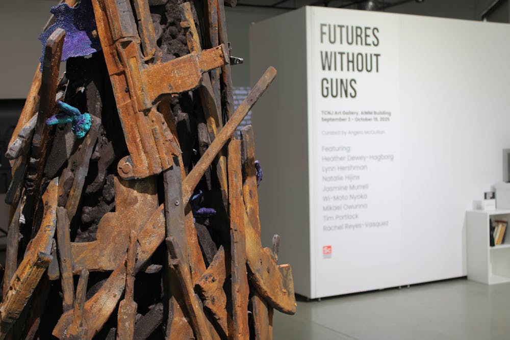 <p><em>The exhibit is a feat in art mediums, showcasing photography, musical composition, sculpture, comic art, video and more. (Photo by Sky Stewart)</em></p><p><strong><br/></strong></p>