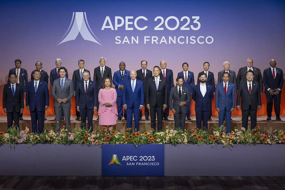 <p><em>This year’s Asia-Pacific Economic Cooperation (APEC) Leaders’ Week took place in San Francisco from Nov. 11 to Nov. 17 (Photo courtesy of Wikimedia Commons/“</em><a href="https://commons.wikimedia.org/wiki/File:President_Biden_participates_in_a_family_photo_with_APEC_economies_and_guest_economies_-_2023.jpg" target=""><em>President Biden participates in a family photo with APEC economies and guest economies - 2023</em></a><em>” by The White House. Public Domain. November 16, 2023). </em></p>