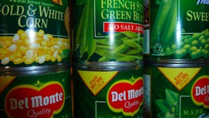 The Food4Fines initiative will allow students to reduce a parking ticket by up to 50% by donating canned goods to The Shop (Photo courtesy of Flickr/“Canned” by F Delventhal. March 30, 2010)