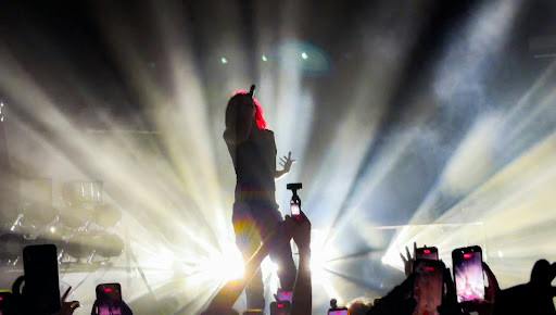 Jane Remover stuns on stage as they perform “Music Baby” at Franklin Music Hall. (Photo by Shaun Bulayo / Correspondent)
