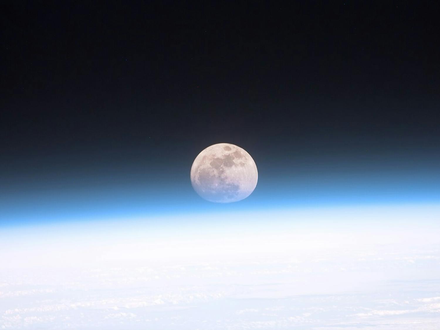 A recent discovery has shown that the moon is shrinking - and the effects are unpredictable (Photo courtesy of Wikimedia Commons / “Full moon partially obscured by atmosphere” by NASA. PD NASA. December 21, 1999). 