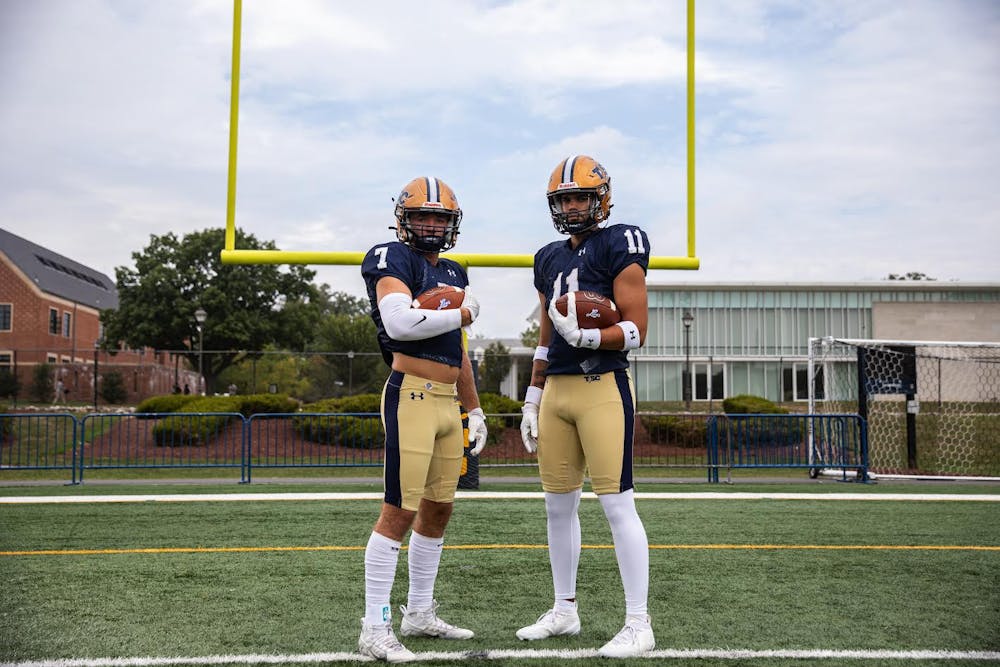 <p><em>Lions wore throwback uniforms in their route over William Paterson in the homecoming game. (Photo courtesy of Anthony Deprimo)</em></p>
