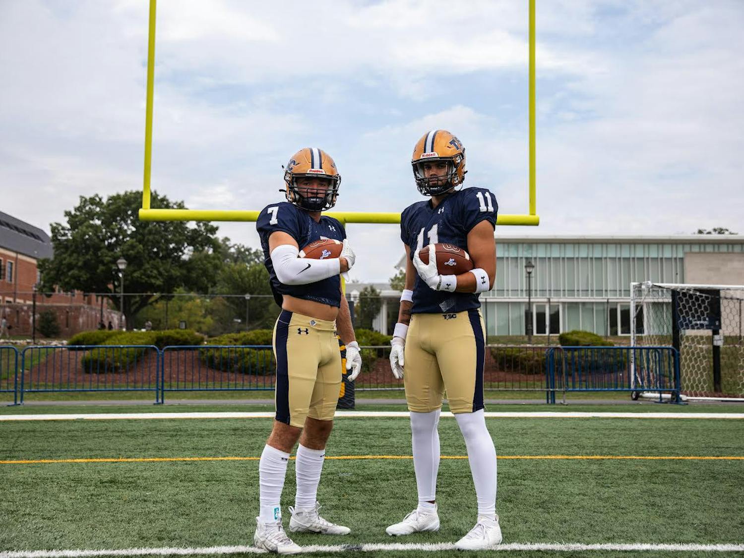 Lions wore throwback uniforms in their route over William Paterson in the homecoming game. (Photo courtesy of Anthony Deprimo)