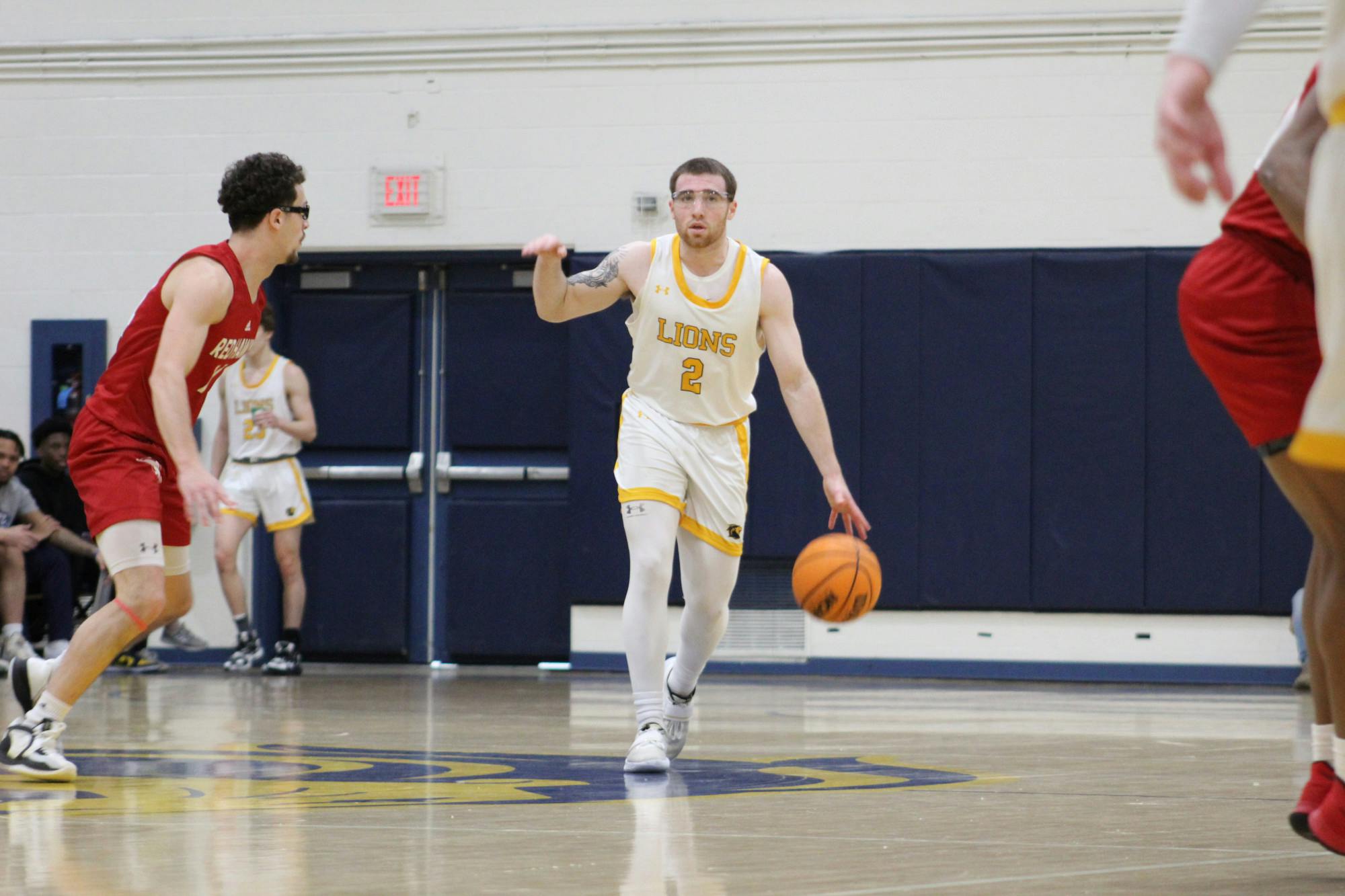 Sophomore guard Pat Higgins against Montclair State (photo courtesy of Elizabeth Gladstone / Photo Editor).