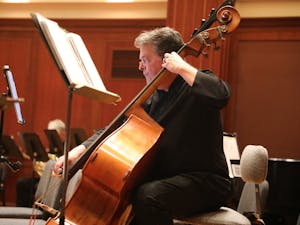 The College’s Orchestra wowed audiences with their moving performance on Nov. 8 in the Mildred & Ernest E. Mayo Concert Hall (Photo by Andre Paras / Staff Photographer).