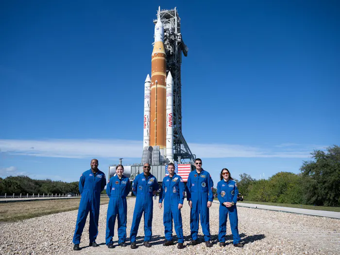 NASA astronauts are slated to take a trip around the moon on Artemis II. (Photo courtesy of NASA / Joel Kowsky)