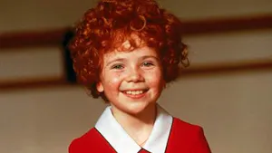 Aileen Quinn in the 1982 film adaptation of “Annie.” (Photo courtesy of IMDb)